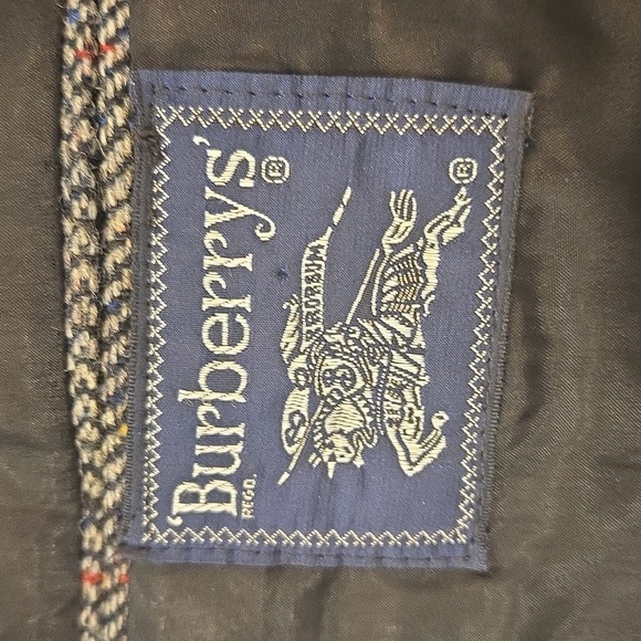 Vintage Burberrys Wool Tweed Blazer Sports Jacket Men's Size 40R - Picture 8 of 10